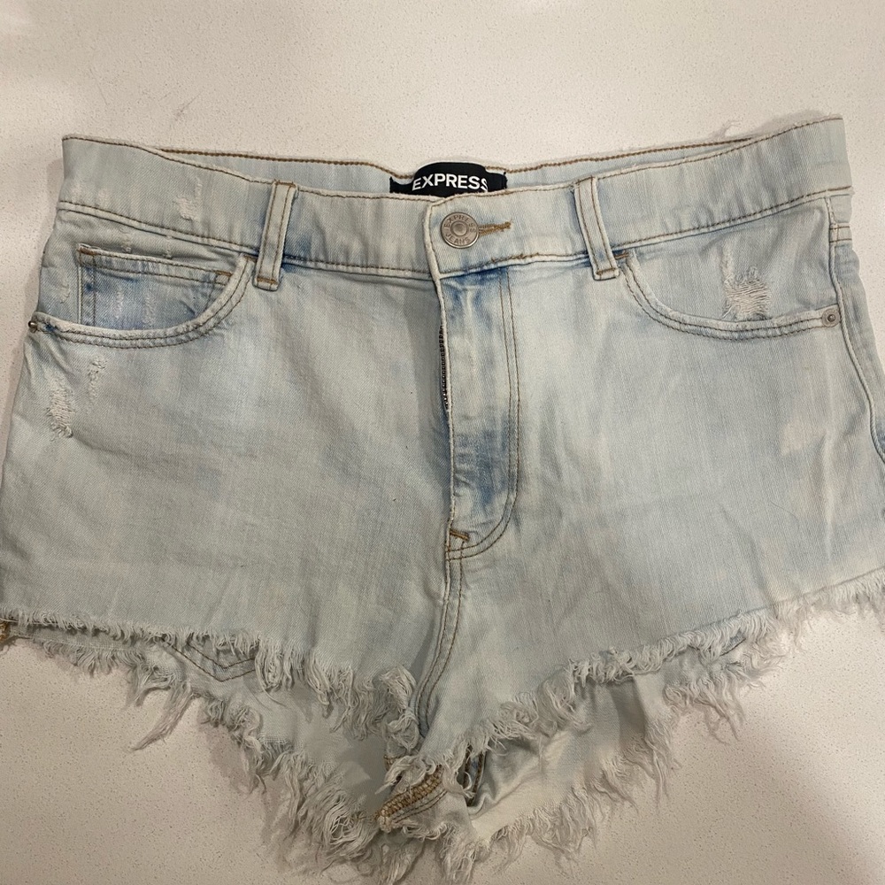 Express denim shorts